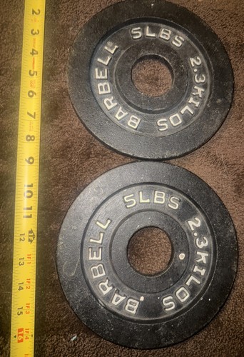 Pair olympic barbell weights - olympic,