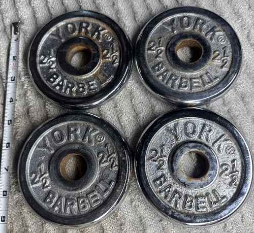 Chrome york barbell - york, 2.5